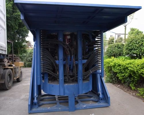 Dobra cena 1T złoty piec do topienia indukcyjnego 1200A nagrzewnica indukcyjna do topienia stali w Internecie